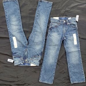 Old Navy boys 6 slim boot cut jeans NWT (2 pairs available) adjustable waist